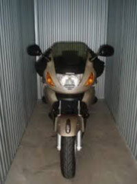 Motorcycles mostly can fit in a 5 X 10 sized unit